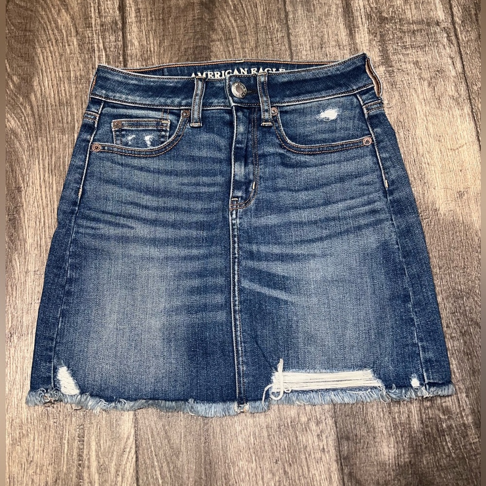 American Eagle Outfitters Blue Denim Skirt